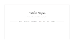 Desktop Screenshot of nayundance.com